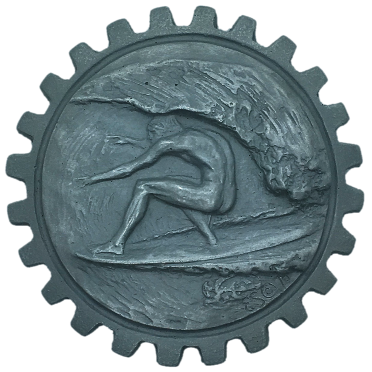Surf Award Medallion "Tube Rider" - Bumper Sticker