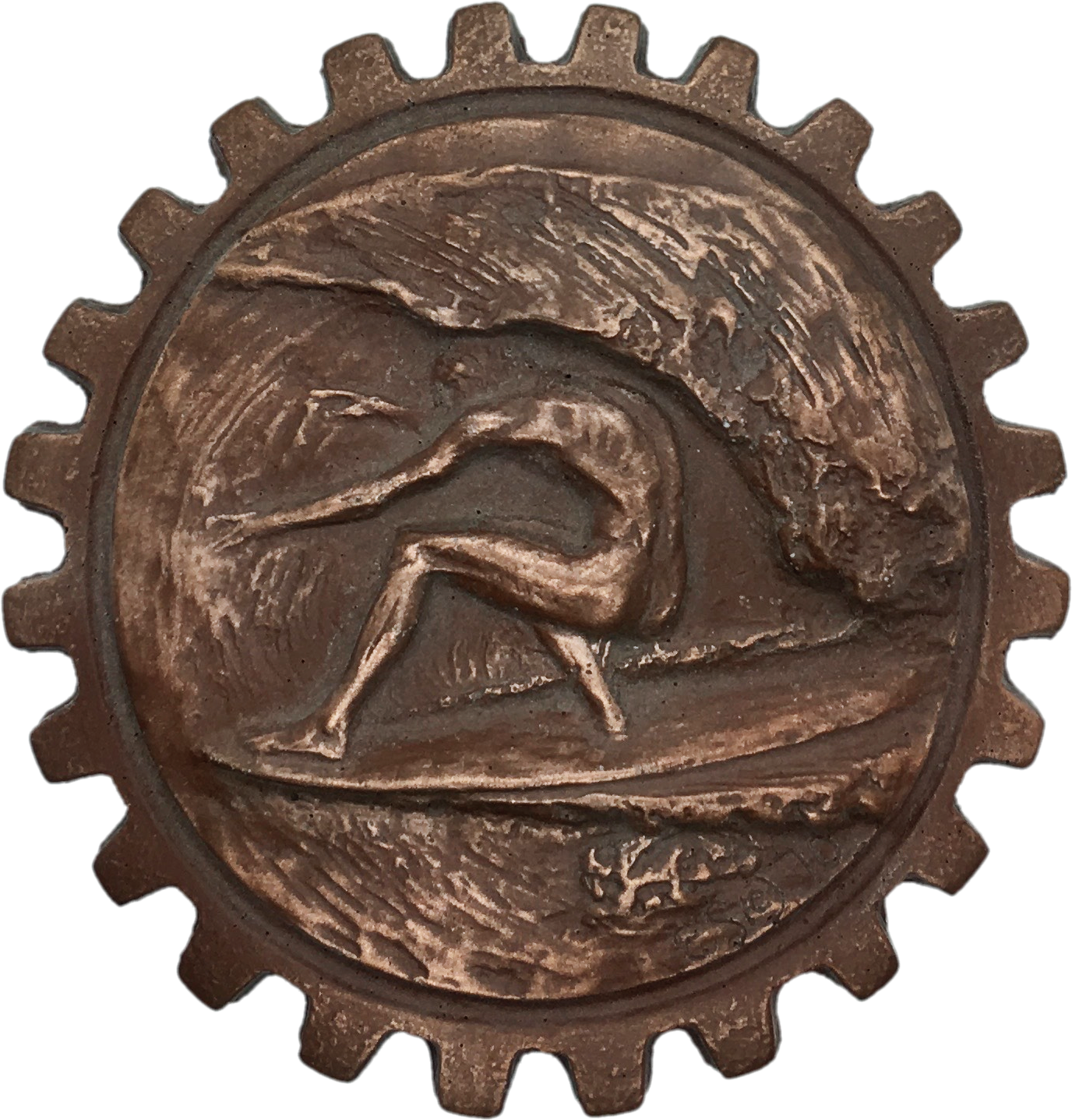 Surf Award Medallion "Tube Rider" - Bumper Sticker