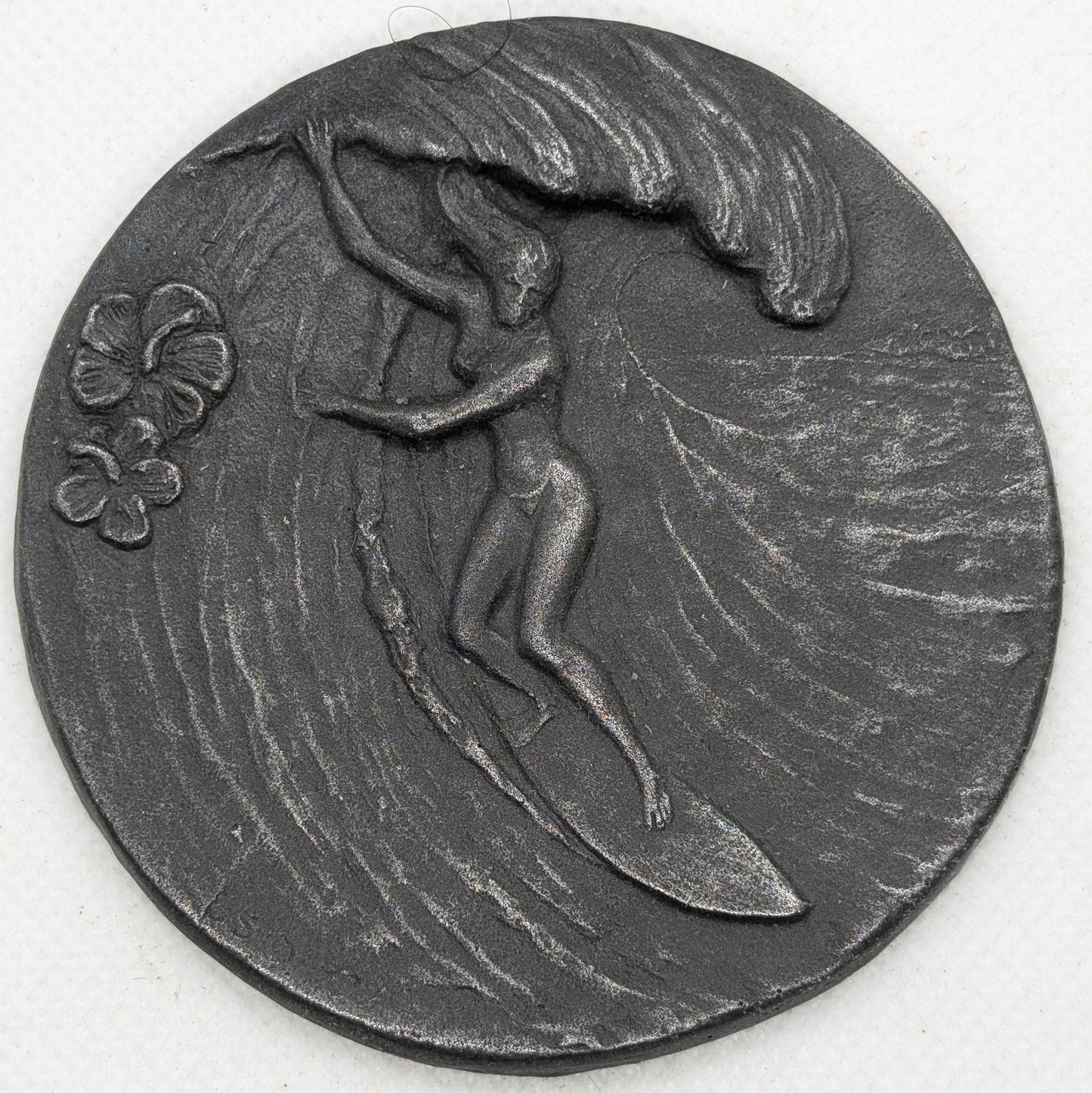 Surf Award Medallion "Dropping in at sunset beach" Bumper Sticker
